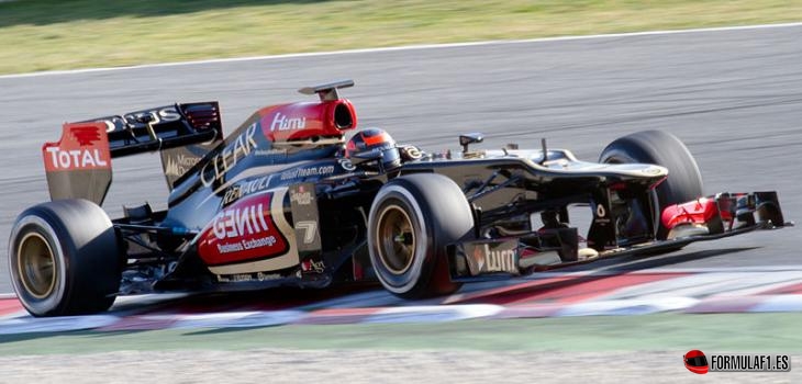 Kimi Räikkönen en los test de pretemporada 2013