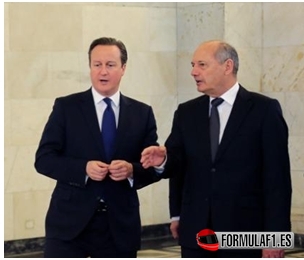 David Cameron y Ron Dennis, CBE