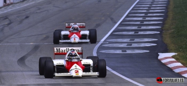Rosberg, superado por Prost en 1986