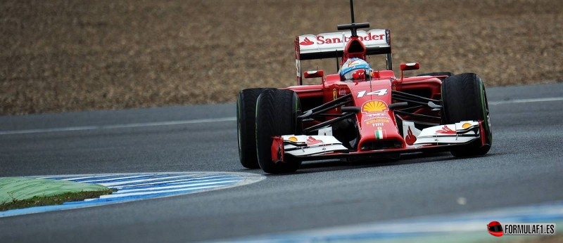 Fernando Alonso en los test de Jerez 2014