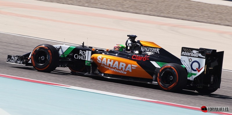 Sergio Perez en Baréin 2014