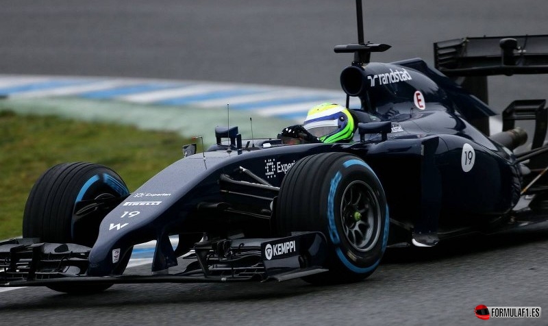 Felipe Massa con el Williams en Jerez 2014