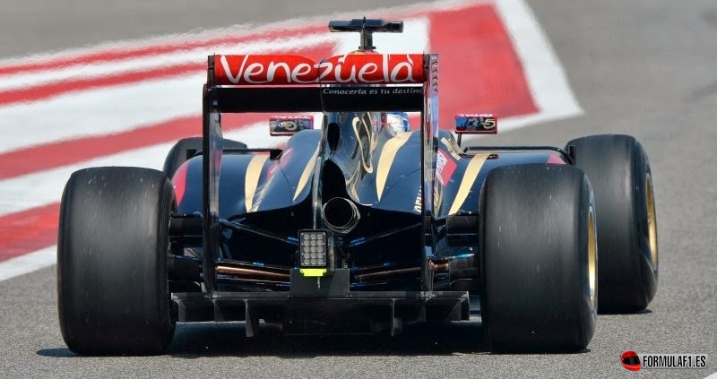 Parte trasera del Lotus E22