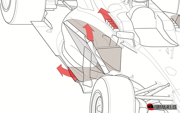 Refrigeración del McLaren MP4-29 en Malasia 2014