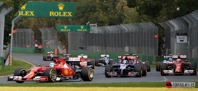 Alonso, Raikkonen, Australia 2014