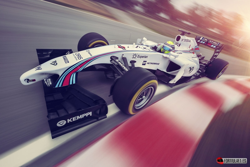 Williams FW36 decorado por Martini