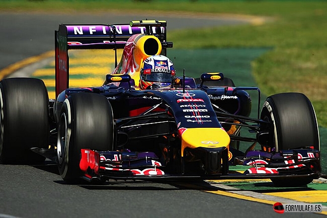 Daniel Ricciardo durante el GP de Australia 2014