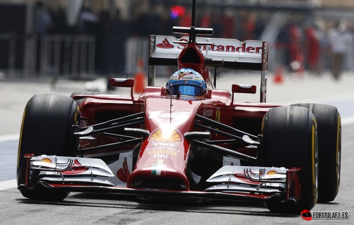 Ferrari F14T en Baréin 2014