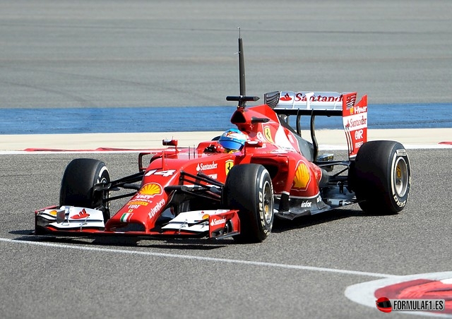 Tubo de Pitot en el Ferrari de Fernando Alonso