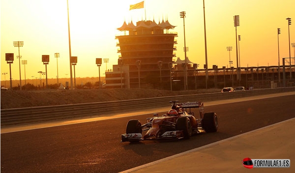 Kimi Räikkönen en Baréin 2014