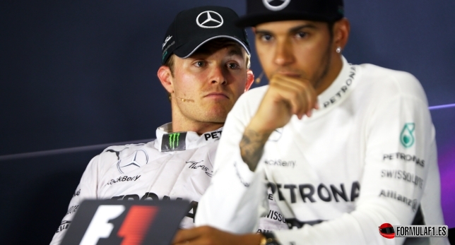 Nico Rosberg y Lewis Hamilton