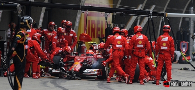 Räikkönen, Pit stop, Ferrari, GP China