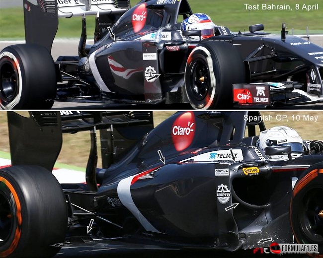 Sauber en España 2014