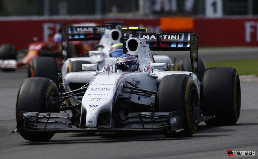 Valtteri Bottas y Felipe Massa en Canadá 2014