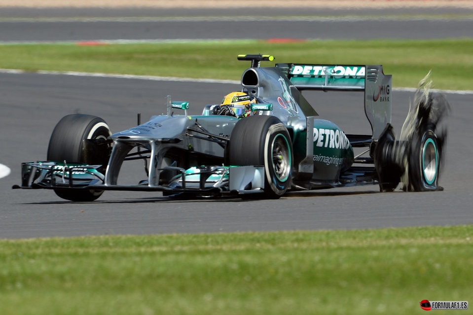 Lewis Hamilton en el GP de Gran Bretaña 2013