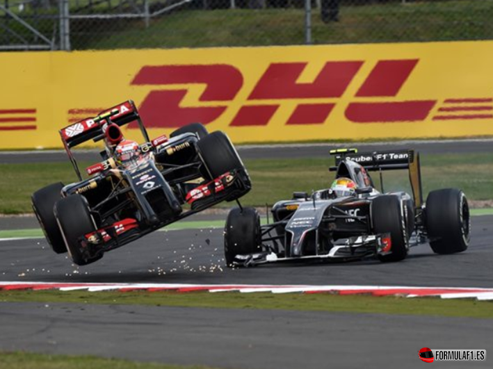 Maldonado y Gutiérrez. GP Gran Bretaña 2014