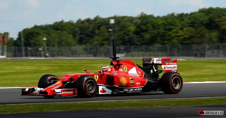 Jules Bianchi en Silverstone 2014 con Ferrari