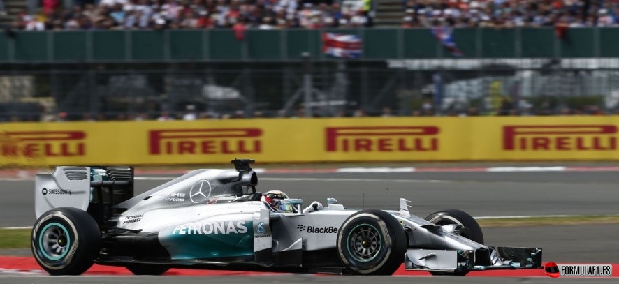 Lewis Hamilton en el GP de Gran Bretaña 2014
