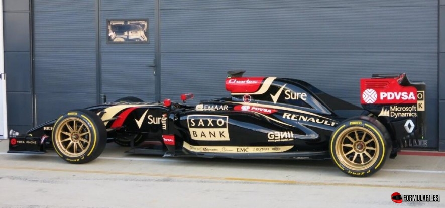 Lotus de F1 con llantas de 18 pulgadas