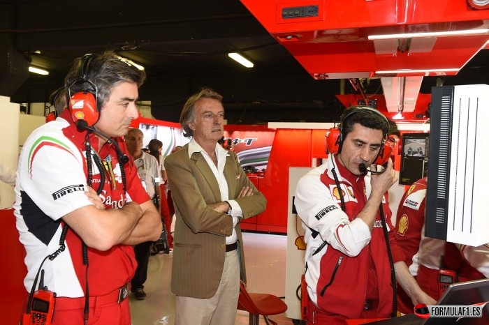 Marco Mattiacci, Luca di Montezemolo y Andrea Stella