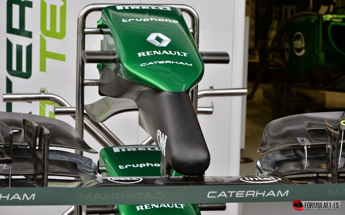 Nariz del Caterham en Spa