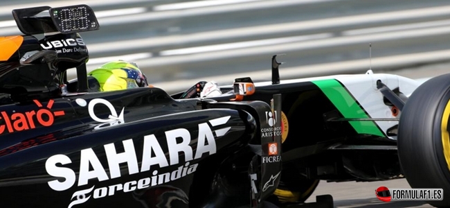 Force India info wing Abu Dabi test