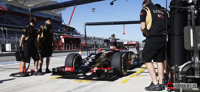 Grosjean, Lotus, GP EEUU 2014