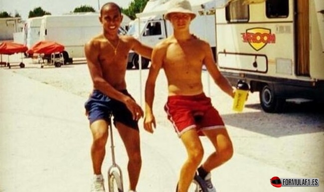 Hamilton and Rosberg back in their karting days