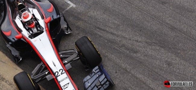 Jenson Button, McLaren, Test Barcelona 2015