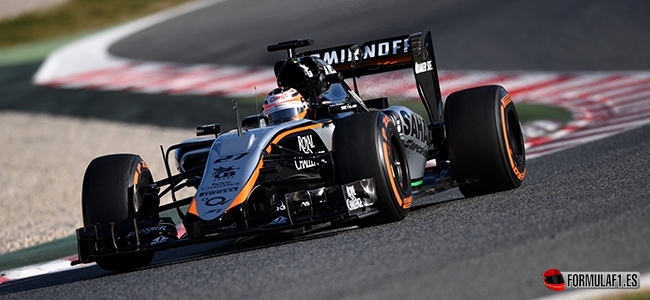 Nico Hülkenberg, Force India, Test Barcelona 2015