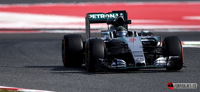 Nico Rosberg, Mercedes, Test Barcelona 2015