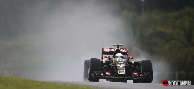 Romain Grosjean, Lotus, GP Malasia 2015
