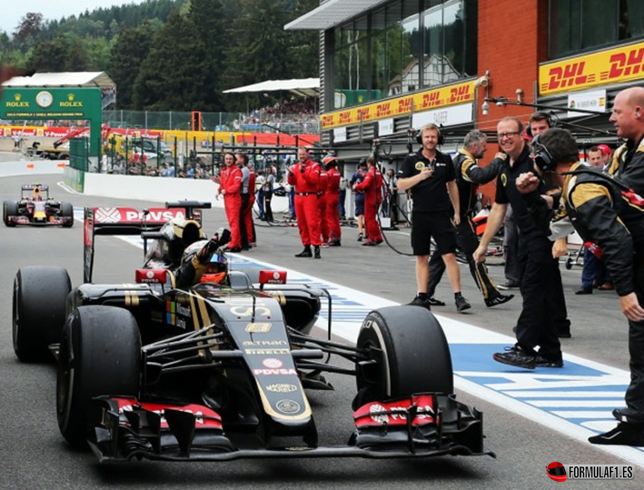 Grosjean. GP Bélgica 2015