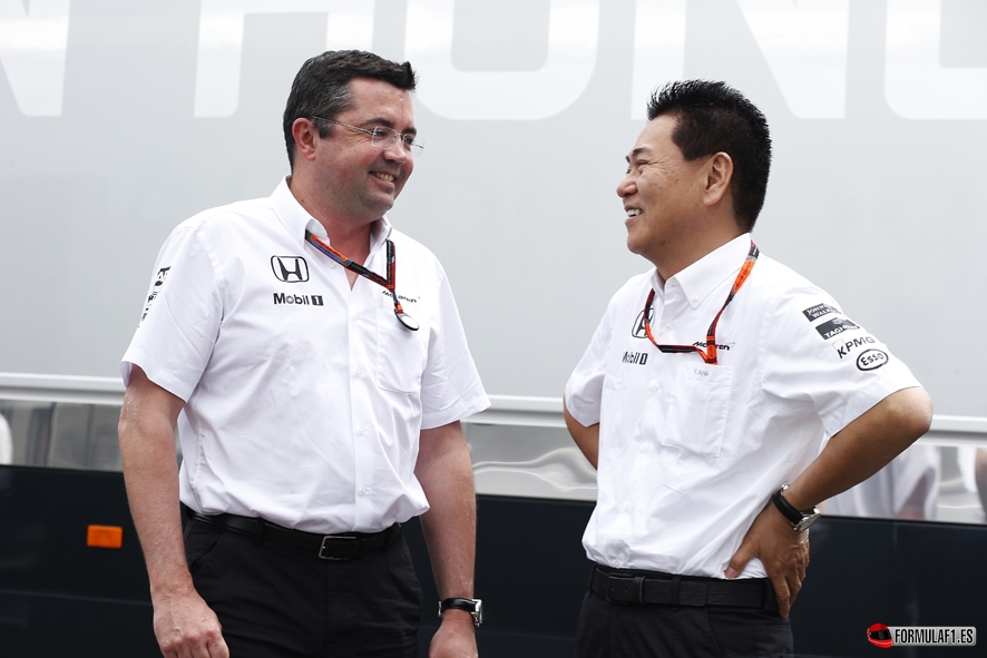 Eric Boullier with Yasuhisa Arai.