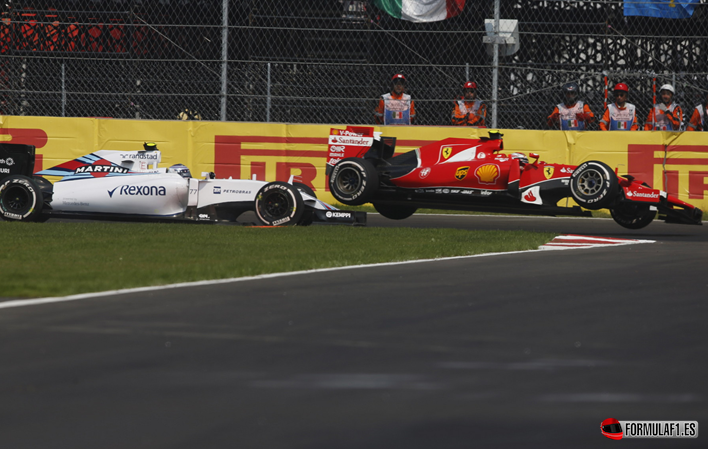 Incidente Bottas-Raikkonen. GP México 2015