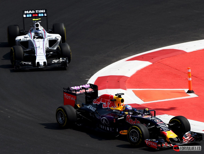 Red Bull y Williams. GP México 2015