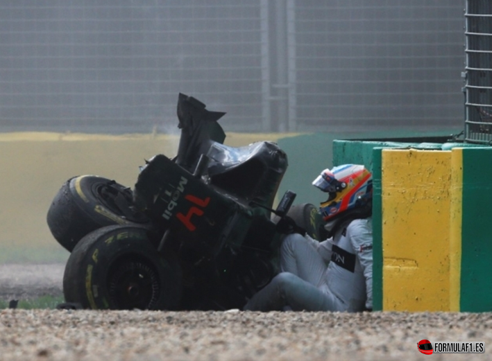 Alonso, accidente. GP de Australia 2016