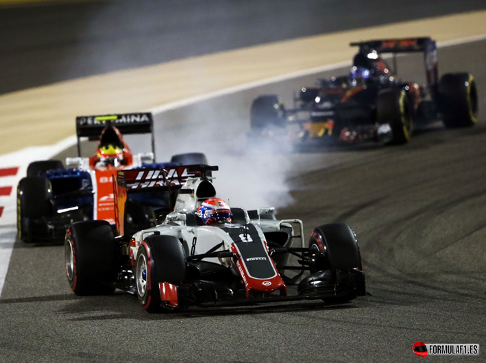 Grosjean. GP Baréin 2016