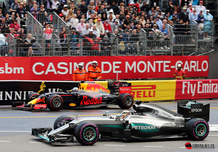 Ricciardo y Hamilton. GP Mónaco 2016