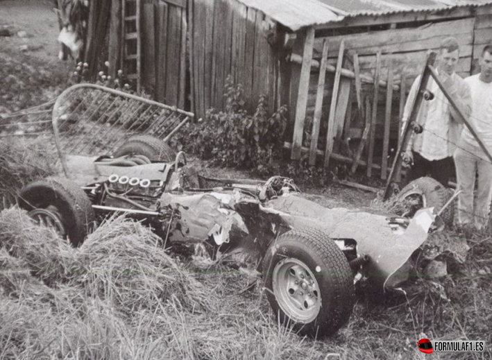 Accidente de Stewart. GP Bélgica 1966