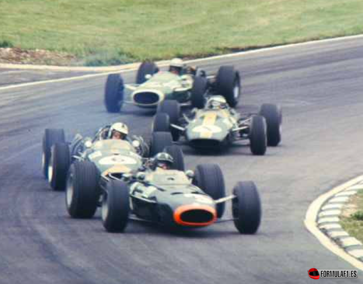 Hill y Hulme. GP Gran Bretana 1966