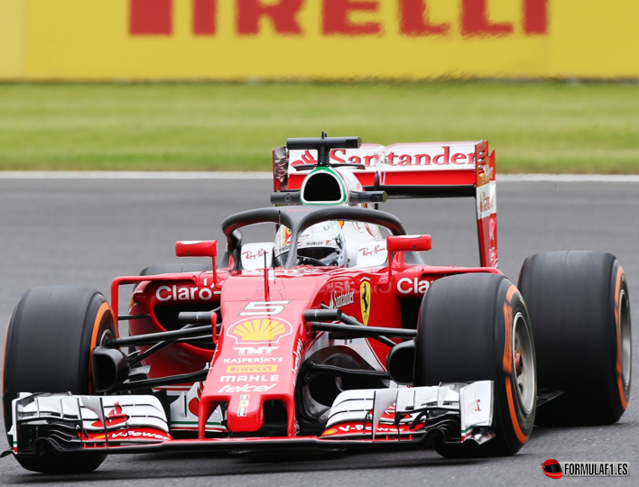 Vettel prueba el Halo. Libres-1 GP Gan Bretaña 2016