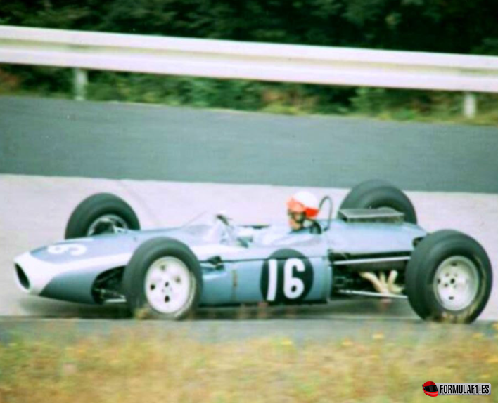 John Taylor en su Brabham-BMR. GP Alemania 1966