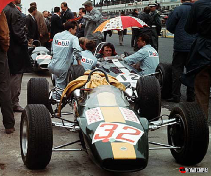 Lotus de Piers Courage en Categoría F-2. GP Alemania 1966