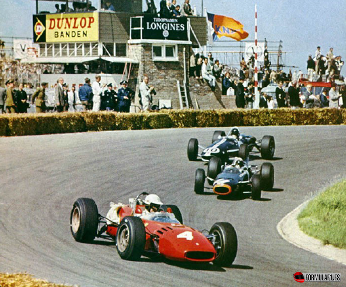 Parkes, Stewart y Gurney. GP Holanda 1966