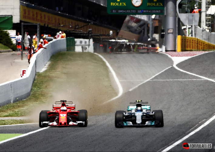 Hamilton y Vettel. GP de España 2017