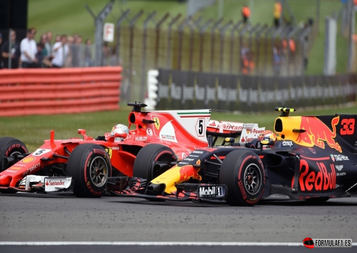 Duelo Verstappen y Vettel. GP Gran Bretaña 2017