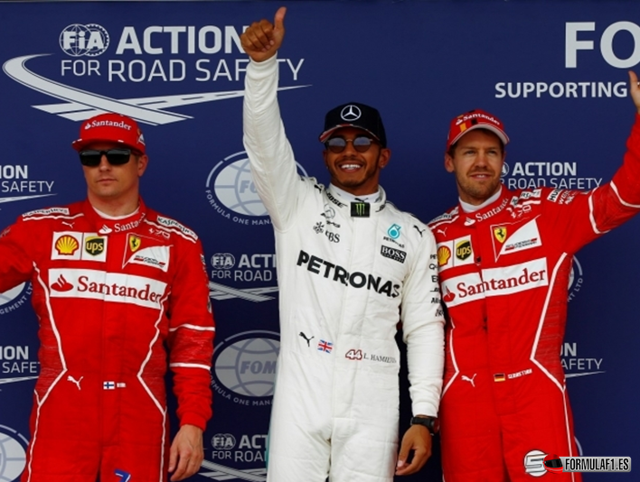 Hamilton logra la Pole. Calificación GP Gran Bretaña 2017