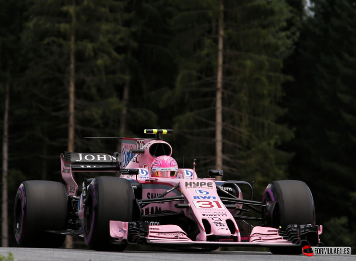 Ocon. Calificación GP de Austria 2017