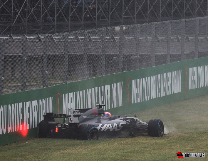 Grosjean. Calificación GP de Italia 2017